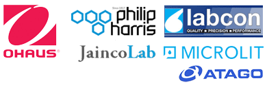 Ohaus Labcon JaincoLab Zwiebel Atago logos